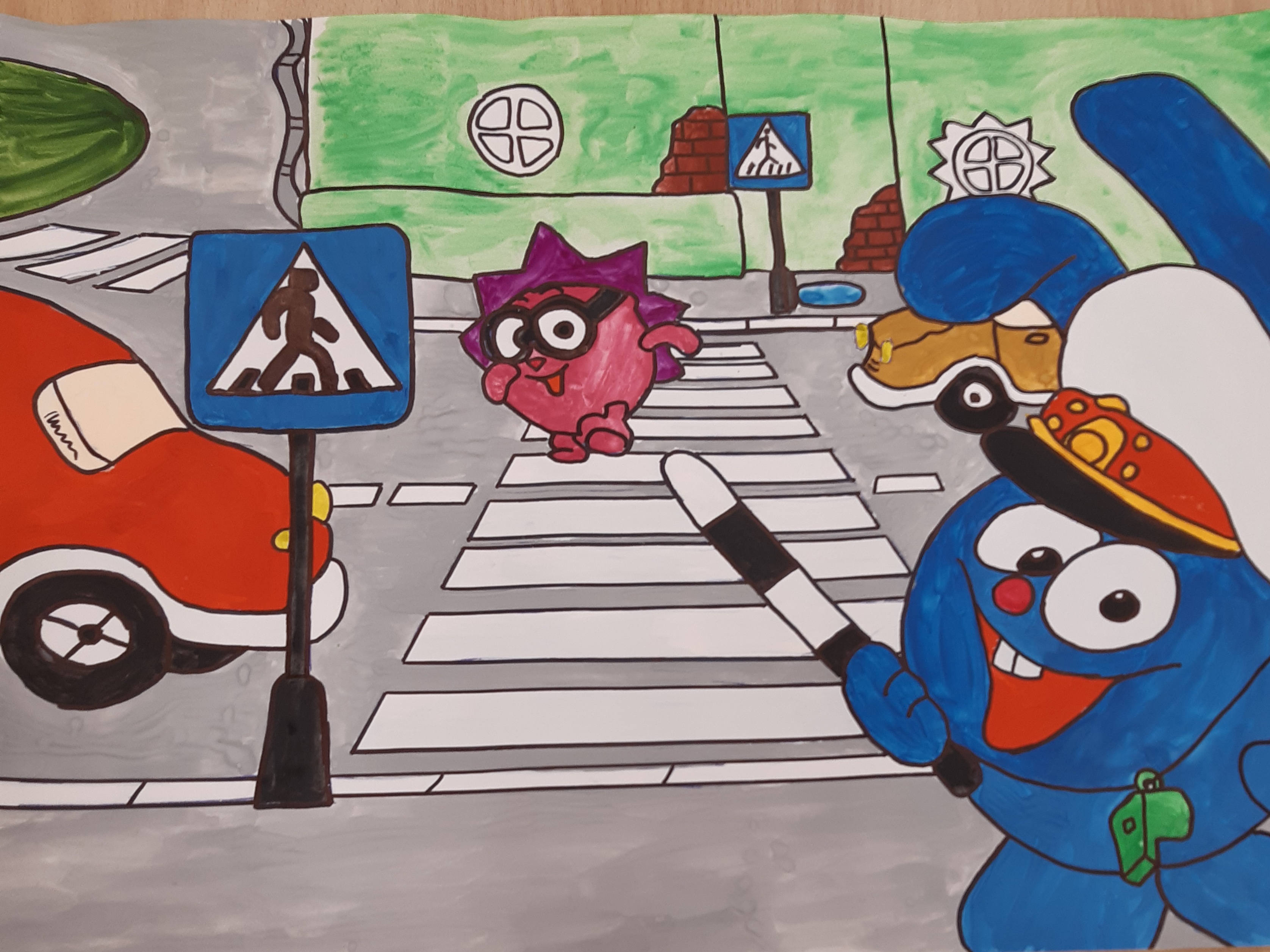 Правила дорожного движения рисунок для детского сада